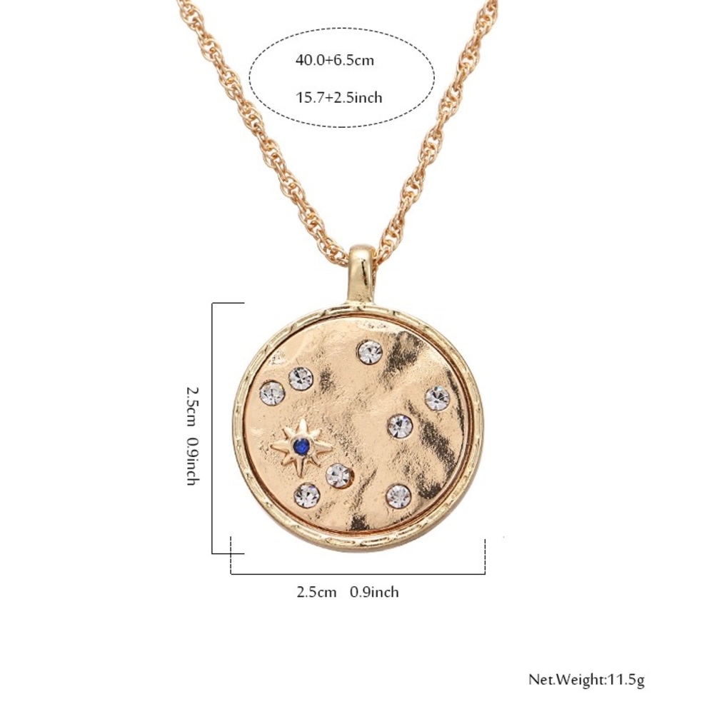Silver and gold necklace - Picture 4 of 4